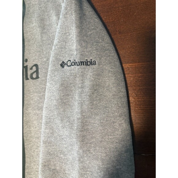 Columbia Sweatshirt Mens Gray Heather Pullover Logo Outdoor Crew Neck, M - Picture 5 of 8